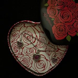 Brighton Heart shaped Necklace/Earring Set
